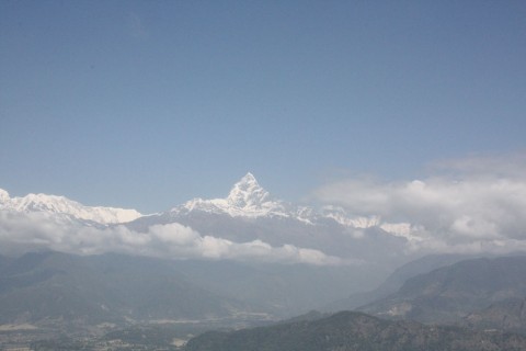 Annpurna vazut din Pokhara (Nepal)