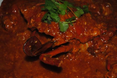 Artistic view of the chilli crab :)